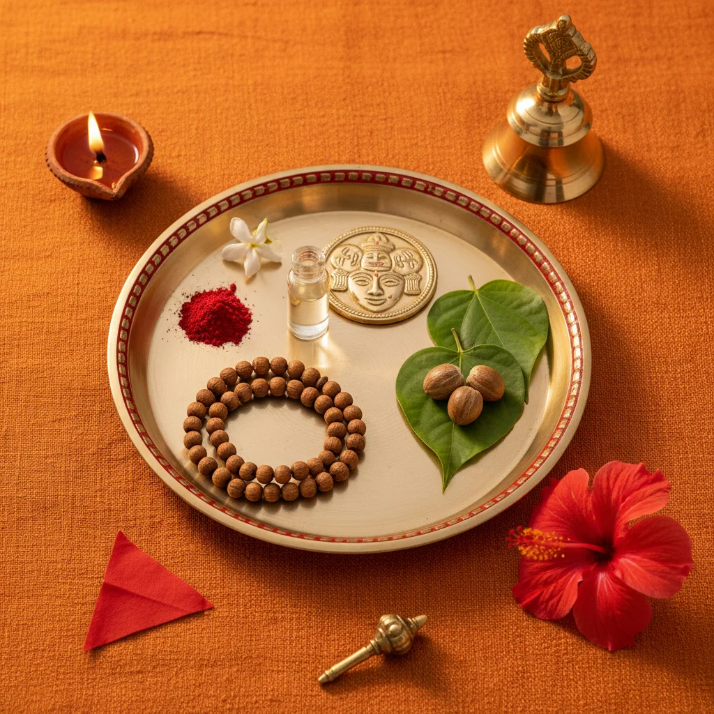 Panchmukhi Yantra Sindoor-Chola Thali