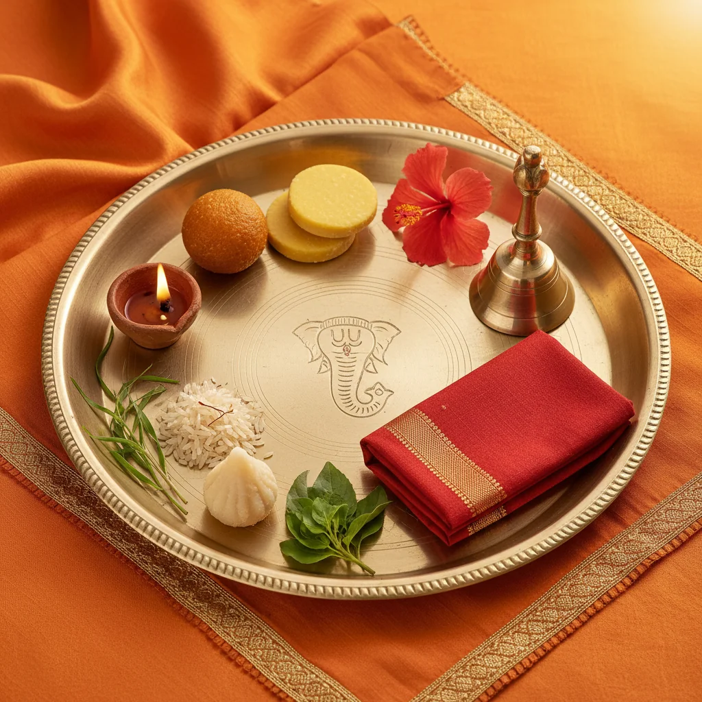 Iccha-Ganesh Red-Vastra Arpan